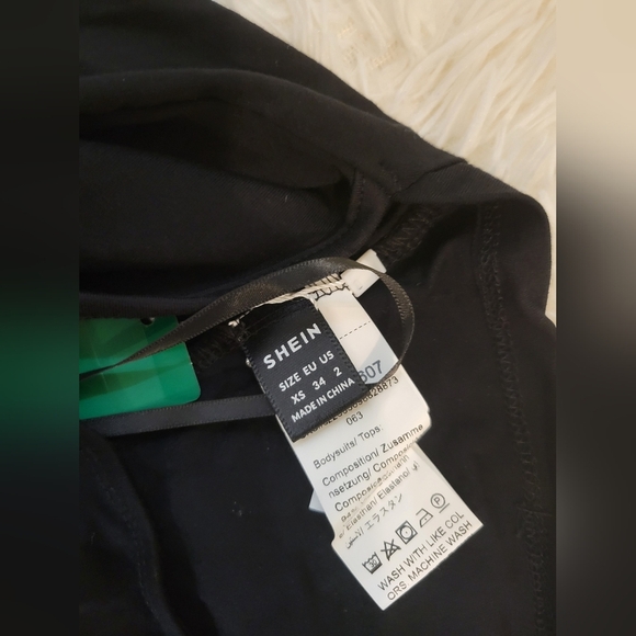 SHEIN Women Strapless Black Bodysuit & Bolero Top size XS Summer Spring Fall - Picture 5 of 5